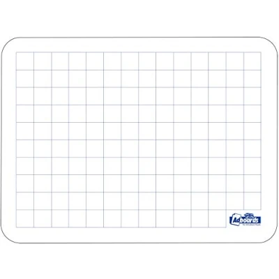 Image of Adboards Kids Learning Value A4 Flexible Gridded Whiteboard Dry Wipe Board Single Pack