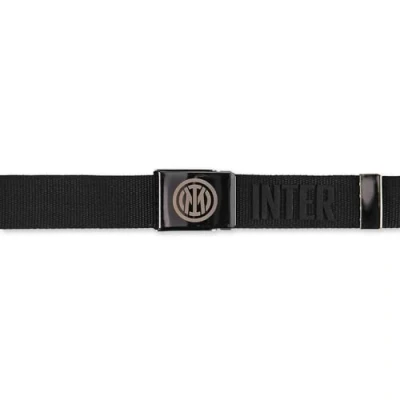 Image of Inter Men&#039;s Canvas Belt with Buckle, Black, One Size
