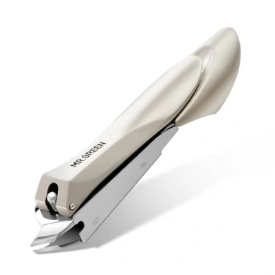 Image of MR.GREEN Slanted Edge Nail Cutting Clippers Cuticle Nippers Tool Stainless Steel Dead Skin Oblique Tip Trimmer Manicure Scissors (Mr 1127(Small))