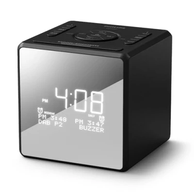 Image of Philips TAR4600 Dual Alarm DAB/FM Clock Radio with USB C Charging Port