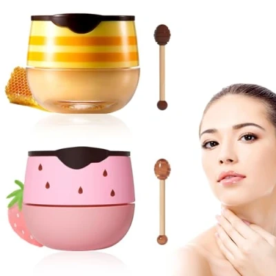 Image of Honeybalm lip Balm,Honey Balm uk Lips,Honeybalm,Honey Pot Moisturizing, Prevent Dry and Peeling Lips, Reduce Lines, Suitable for Women Girls