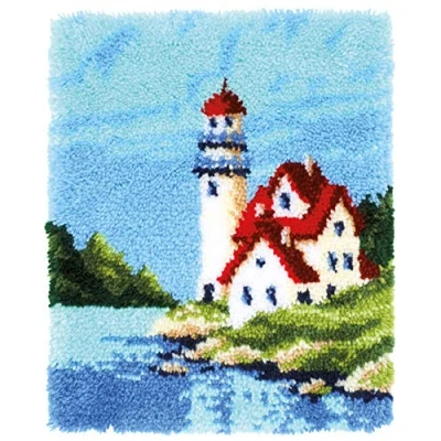 Image of Vervaco Latch Hook Rug Kit, Cotton, Assorted