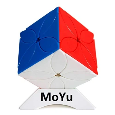 Image of OJIN MoYu MOFANGJIAOSHI Cubing Classroom MFJS Meilong Four Leaf Clover Cube Twisty Puzzle Brain Teaser with One Tripod (Multi Color)