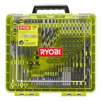 Image of Ryobi RAKDD100 Drilling + Driving Kit (100 Piece)