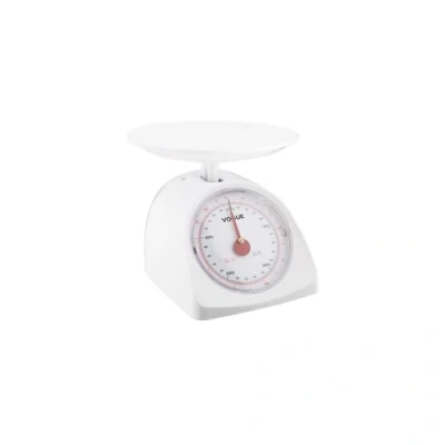 Image of Vogue Dial Scale 0.5 kg, White, Capacity kg/1 1/8 lbs, Easy to Read Dial, 2 g Fraduations, UK/UKCA Certified, F182