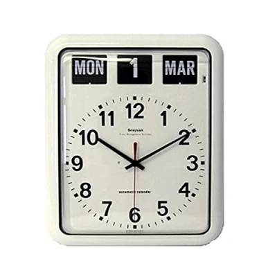 Image of NRS Healthcare Large Analogue Calendar Wall Clock