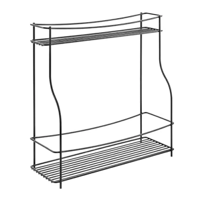 Image of Metaltex Spice Rack, TouchTherm Coating, Black, 35x12x37 cm