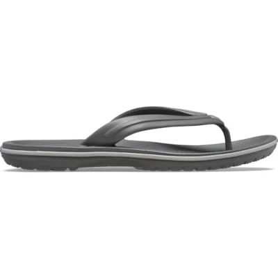 Image of Crocs Mens Crocband Flip Flops, Slate Grey/Smoke, 12 UK Men