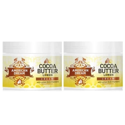 Image of American Dream Lemon Cocoa Butter Twin Pack 2 x 500ml Jars