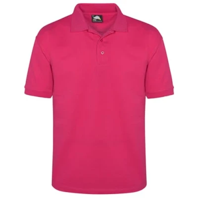 Image of ORN Polo Shirt for Men Adult Short Sleeve Workwear UK Casual Smart Tops Men, Professional Work Wear 1150 Eagle Pink, 4XL