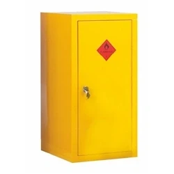 Image of Heavy Duty Hazardous Substance Cupboard; 1 Shelf; Single Door; Yellow