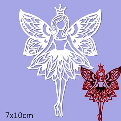 Image of Cutting Dies for Card Making, YunTrip Girl Fairy Metal DIY Scrapbooking Album Embossing Photo Craft Paper Cards Decorative