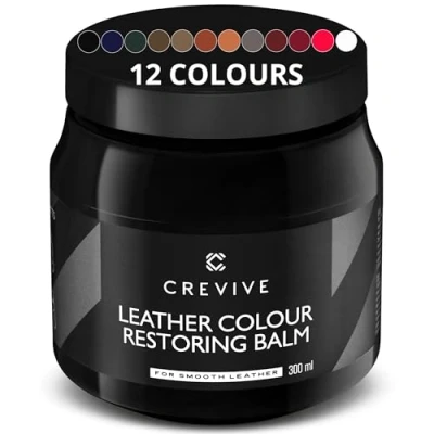 Image of CREVIVE Leather Restorer Dark Brown 300 ml Colour for Sofas Balm