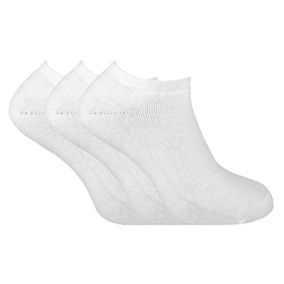 Image of 3 Pairs Mens Thick Winter Warm Cushioned Low Cut Ankle Thermal Trainer Socks (6 11 uk, TTS White)