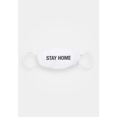 Image of Urban Classics STAY HOME FACE MASK Community mask, Size: One Size, White