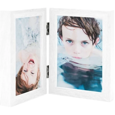 Image of vidaXL Bifold Photo Frame Collage White 2x