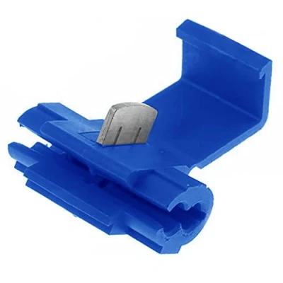 Image of UKCable Ties 25x Blue Scotch Lock Wire Connectors Quick Splice Terminals Crimp Electrical