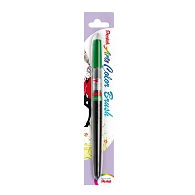 Image of Pentel Colour Brush, Various, Green, 17.5 x 1.3 cm, (XGFL 104X)