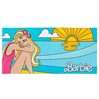 Image of Franco Kids Super Soft Cotton Beach Towel, Barbie,Pink, 28&quot; x 58&quot;