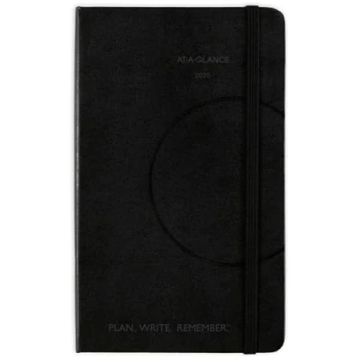 Image of 2025 AT A GLANCE Plan. Write. Remember. Weekly/Monthly Planner, 5&quot; x 8 1/4&quot;, Black, January To December