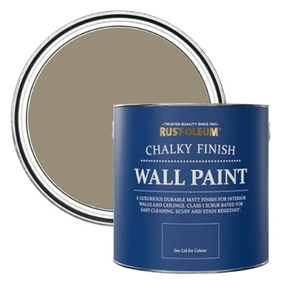 Image of Rust Oleum Light Brown Matt Emulsion Wall Paint Café Luxe 2.5L