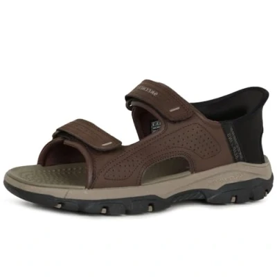 Image of Skechers Tresmen Sandals, Men&#039;s, Size: 460, Chocolate shoes