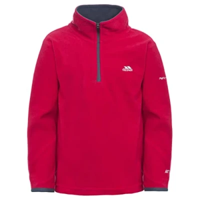 Image of Trespass Boys&#039; Etto Ultralight Microfleece Jackets, Red, Size 3/4