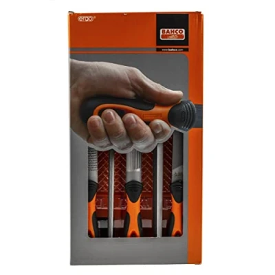 Image of Bahco 1 477 10 2 Engineers File Set, 200mm, 5 Pieces