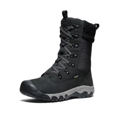Image of KEEN Women&#039;s Greta Tall Boot Waterproof Snow, Black1, 8 UK