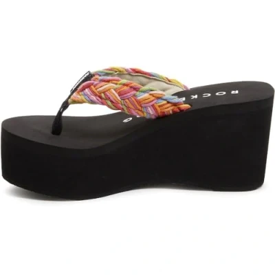 Image of ROCKET DOG Women&#039;s Crush Flip Flop, Rainbow Braid, 8 UK