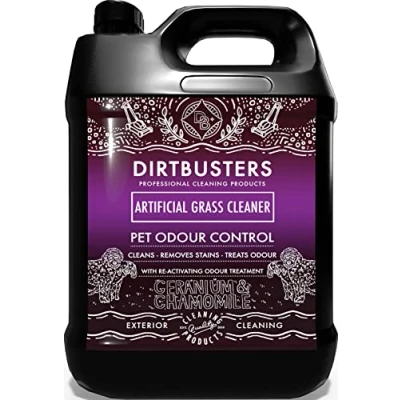 Image of Dirtbusters Pet Artificial Grass Cleaner With Odour &amp; Urine Eliminator For Dogs Cats, To Clean, Remove Stains Deodorise (5L)