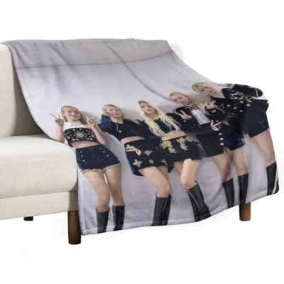 Image of XSQING (G) I DLE K pop Korean Poster Group Blanket for Bed Couch Sofa Soft Lightweight Fleece Throw Blankets All Season Use Home Decor 30&quot;x40&quot;
