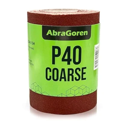 Image of Sandpaper Roll Coarse P40 11.5cm x 5m For Wood and Walls 40 grit