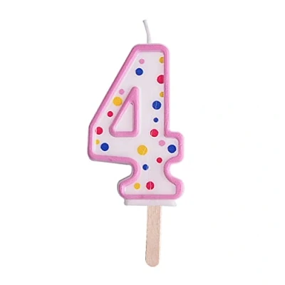Image of PME Pink Number 4 Candle