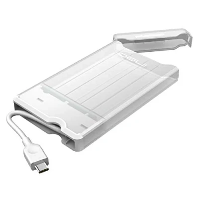 Image of ineo USB C 3.1 Gen 2 Type Tool Free Screwless External Hard Drive Enclosure Case For 2.5 inch 9.5mm &amp; 7mm SATA HDD SSD Caddy[C2573c]