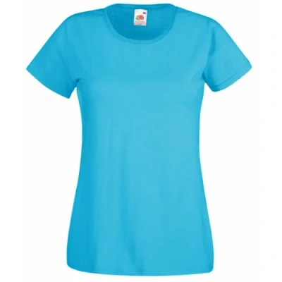 Image of Fruit of the Loom Womens Short Sleeve Shirt (XS) (Light Blue)