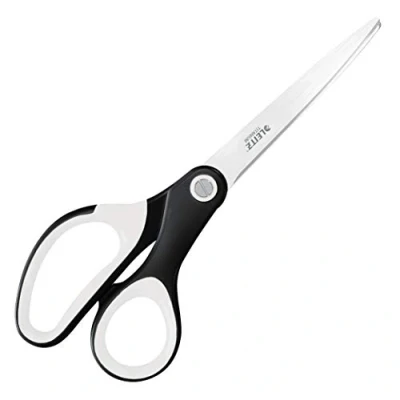 Image of Leitz Titanium Scissors, Right or Left Handed Ambidextrous, 6.7 x 1.5 15 cm, Office Stationary, Ergonomic Handle, WOW Range, Black