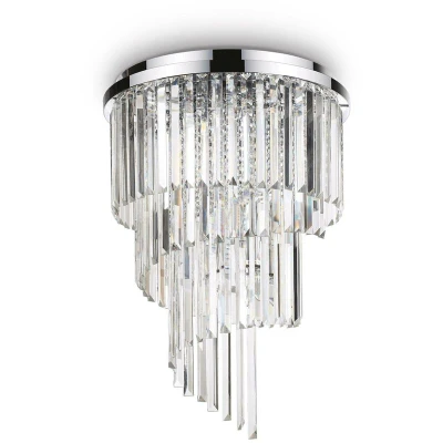 Image of Carlton 12 Light Ceiling Chandelier Chrome, E14