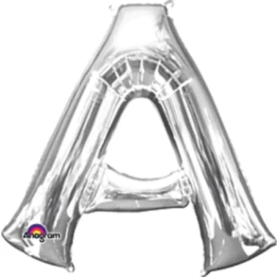 Image of Amscan 3294601 S/Shape: &#039;A&#039; Silver