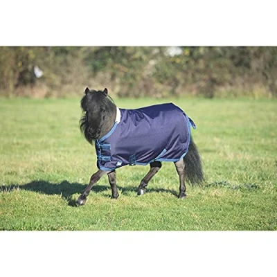 Image of Shires Miniature Tempest Pony Turnout rug for Minature Ponies in Navy 33, Nvytur