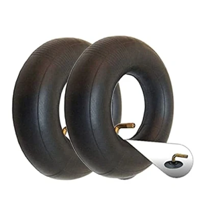 Image of 2x Lawnmower Inner Tube 4.10/3.50x5 Bent Valve 410/350x5 4.10/3.50 5 Fits Inch Wheels