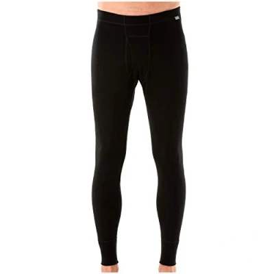 Image of MERIWOOL Mens Base Layer 100% Merino Wool Thermal Pants Black