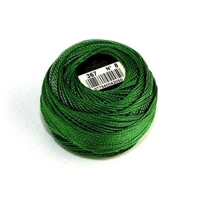 Image of DMC Cotton Perle Thread Size 8 367 per 10 gram ball