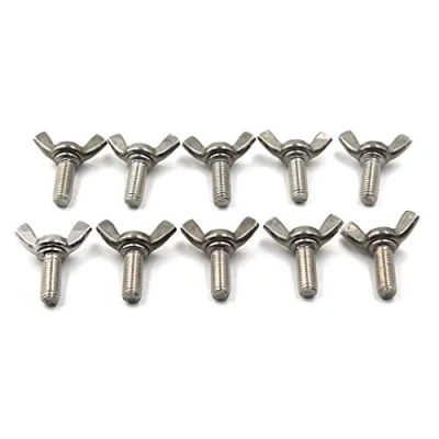 Image of 304 Stainless Steel Wing Bolt Set M8x30 Hand Twist Screw Butterfly Sets 10PCS