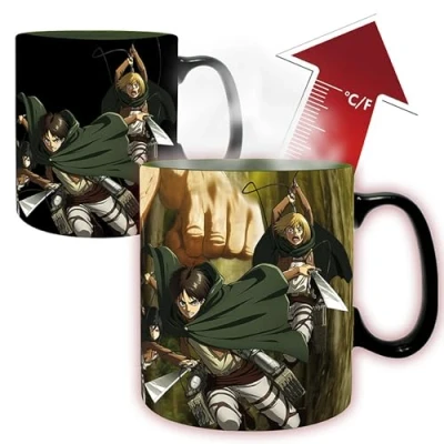 Image of ABYSTYLE Attack on Titan Eren Season 3 460ml Heat Change Ceramic Magic Mug