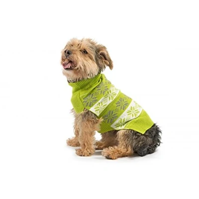 Image of Ancol Nordic Dog Jumper Green, XS