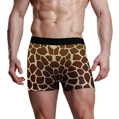 Image of FANTAZIO Men&#039;s Boxer Brief Giraffe Print Mens Underwear