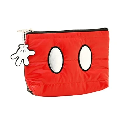 Image of Disney Mickey Mouse Air Padding Flat Pencil Case, Black, 22 x 14 cm