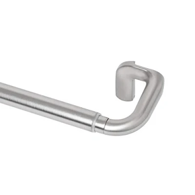 Image of Umbra Twilight ¾ Black Out Window Curtain Rod, 48 to 88 Wrap Around Adjustable Rod for Blackout Curtains, Nickel
