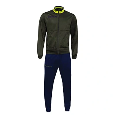 Image of Givova TR032, Unisex, Verde Militare Giallo Fluo, XXS